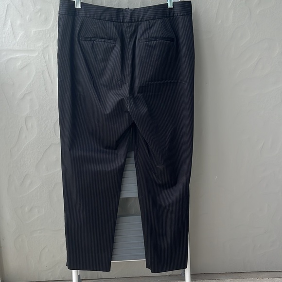 Talbots Pin Stripe Pant Black Size 10 - Picture 4 of 8
